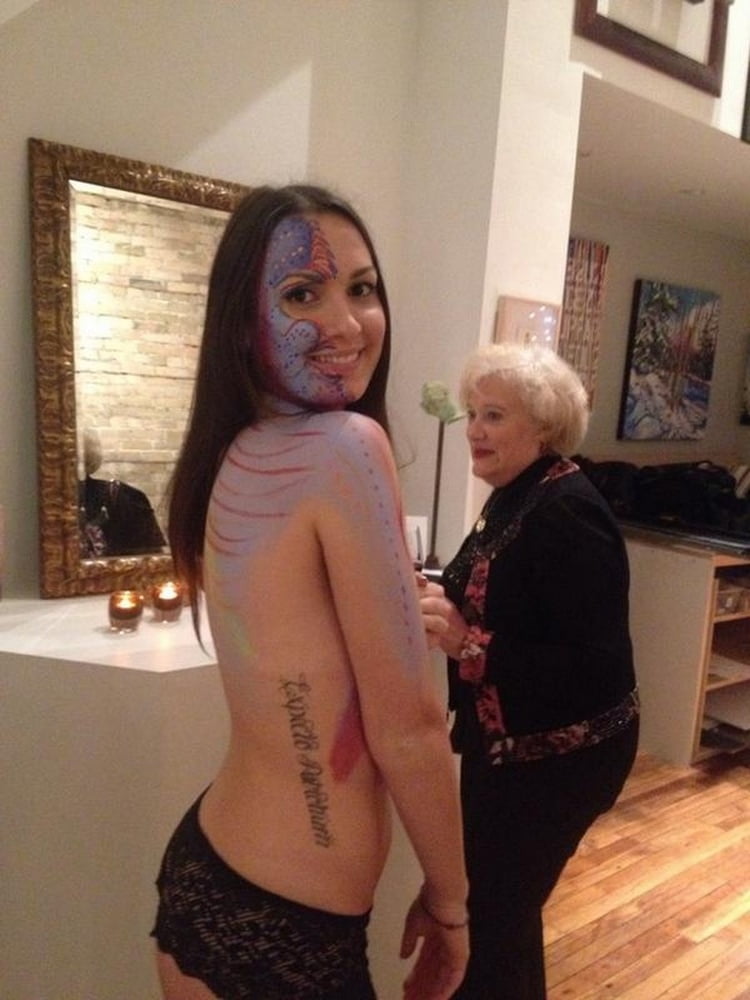 naked in a museum #105771520
