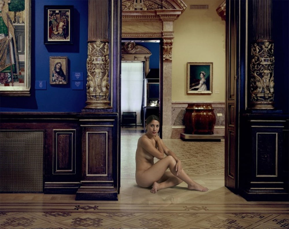 naked in a museum #105771541