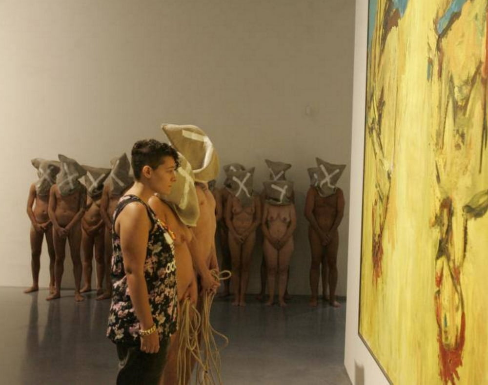 naked in a museum #105771563