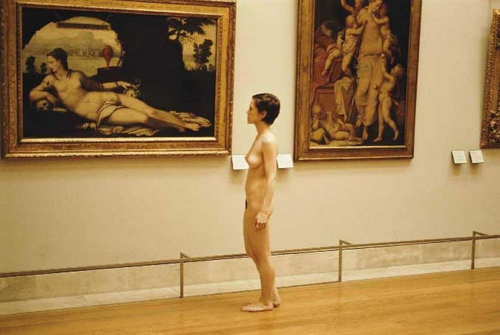 naked in a museum #105771693