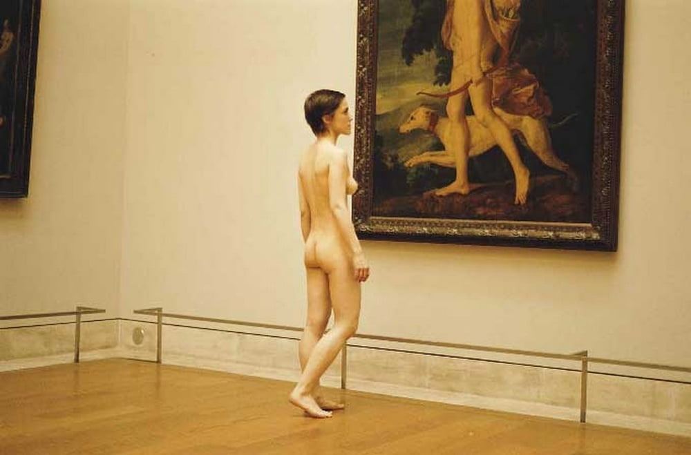 naked in a museum #105771696
