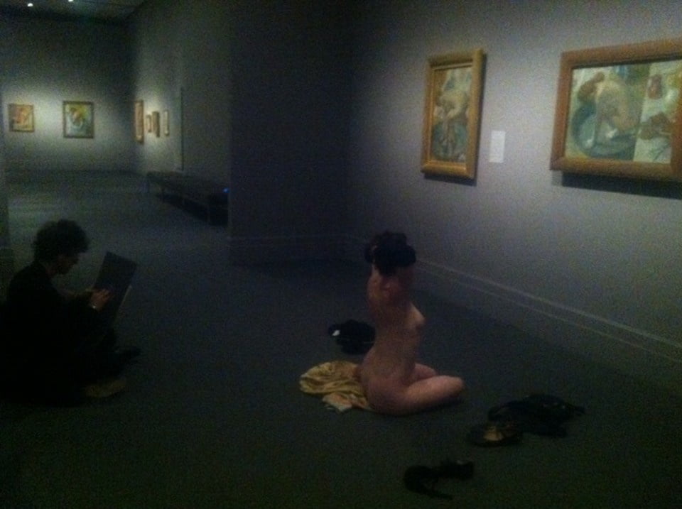 naked in a museum #105771735