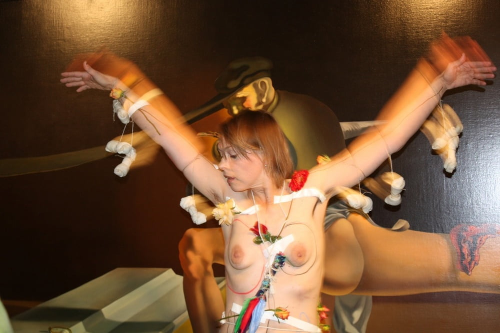naked in a museum #105771974