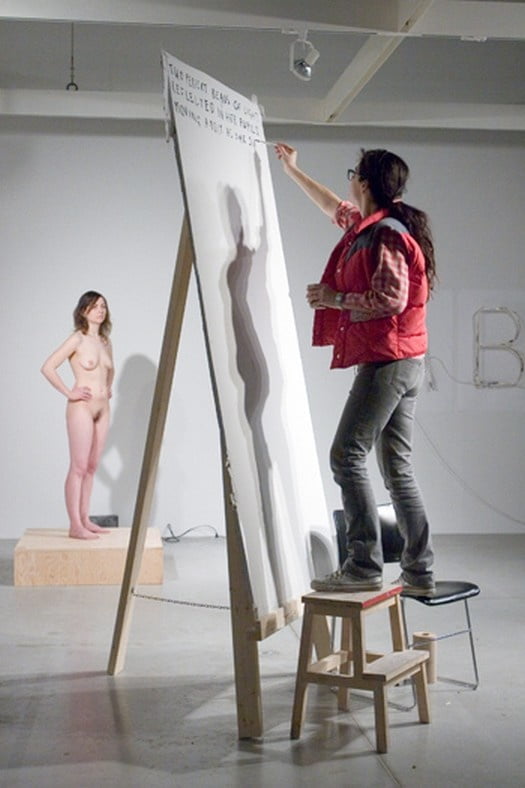 naked in a museum #105771997