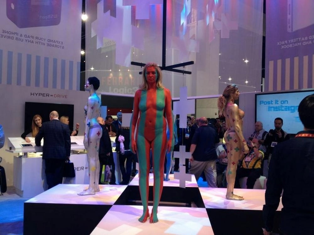 naked in a museum #105772017