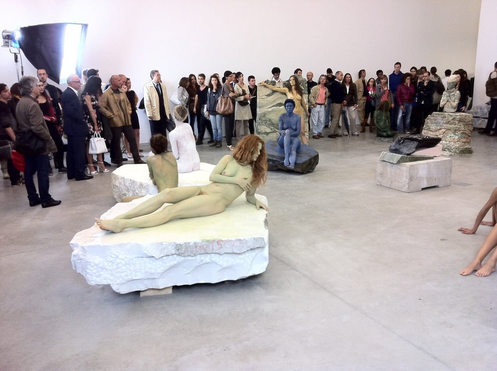 naked in a museum #105772050