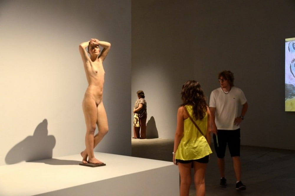 naked in a museum #105772071