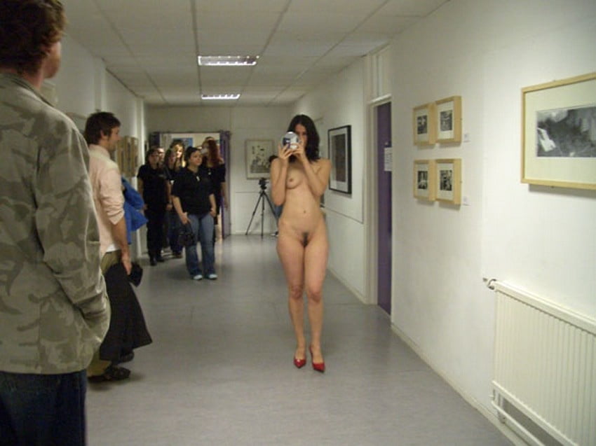 naked in a museum #105772204