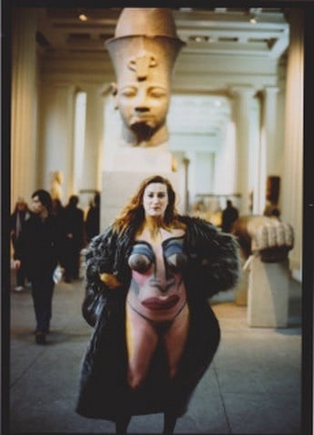 naked in a museum #105772317