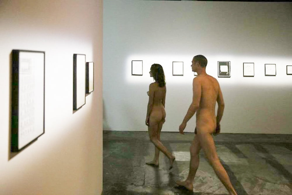 naked in a museum #105772388
