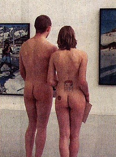 naked in a museum #105772439