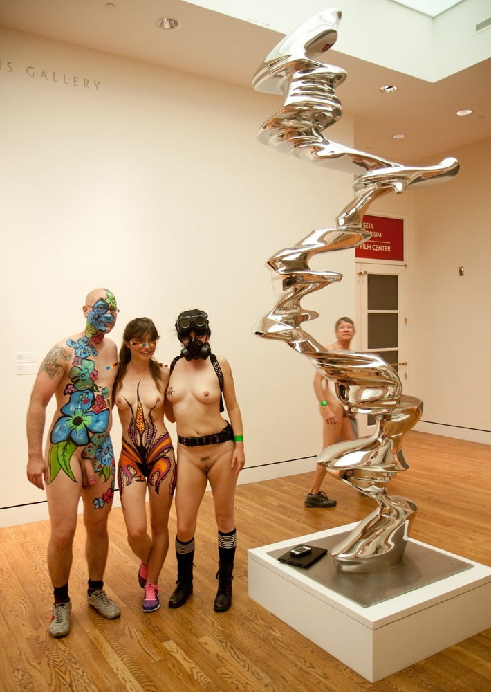 naked in a museum #105772468
