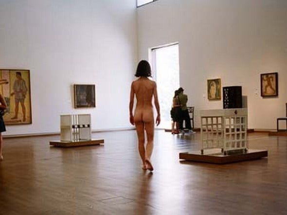 naked in a museum #105772623