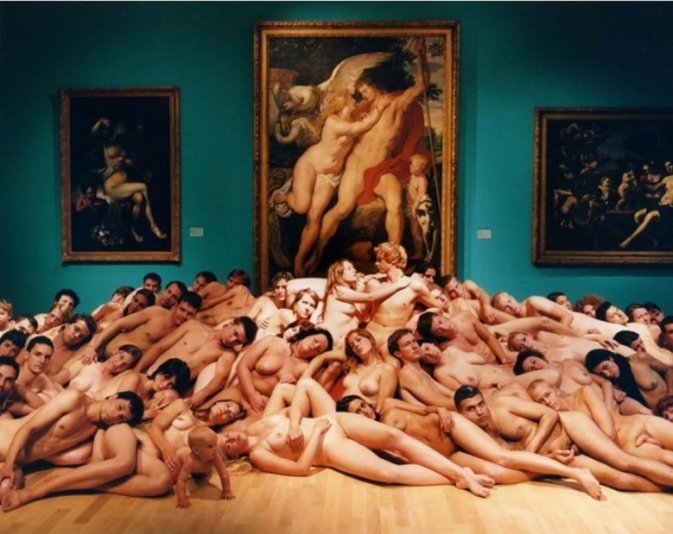 naked in a museum #105772635