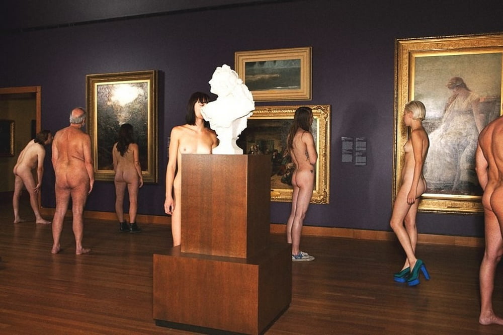 naked in a museum #105772691