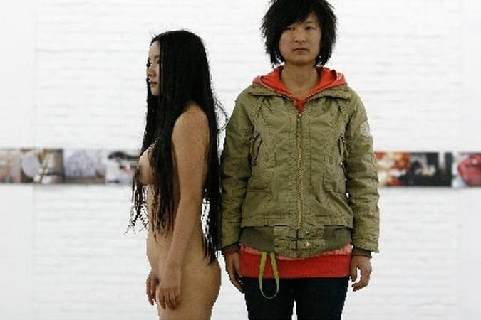 naked in a museum #105772737