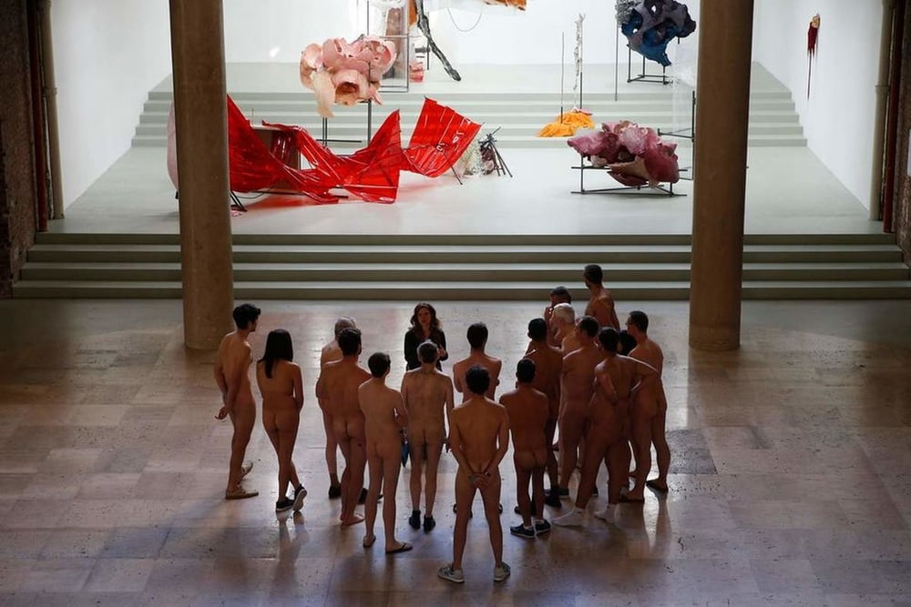 naked in a museum #105772803