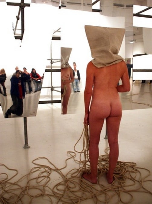 naked in a museum #105772841