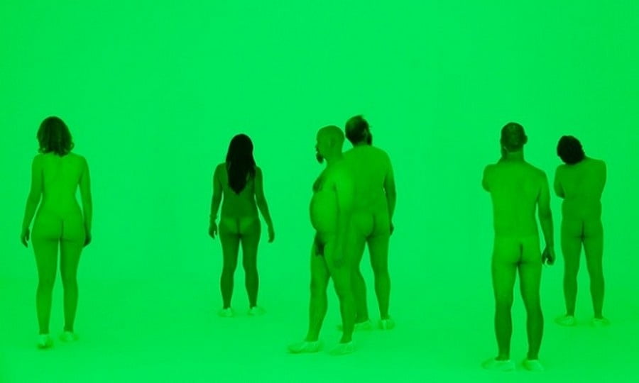 naked in a museum #105772849