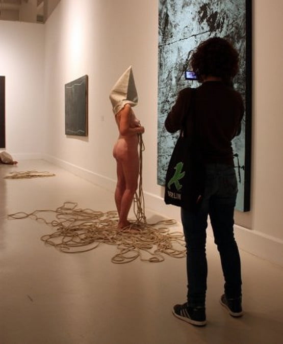 naked in a museum #105772853