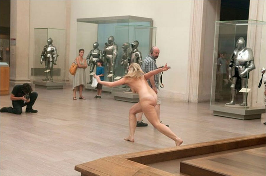 naked in a museum #105772894