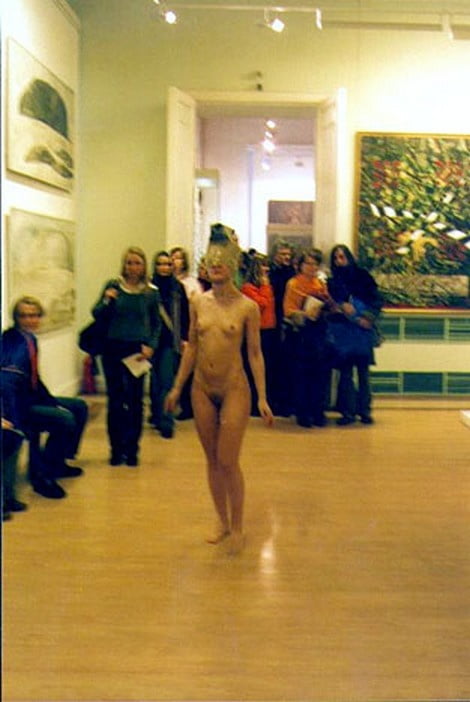 naked in a museum #105772914