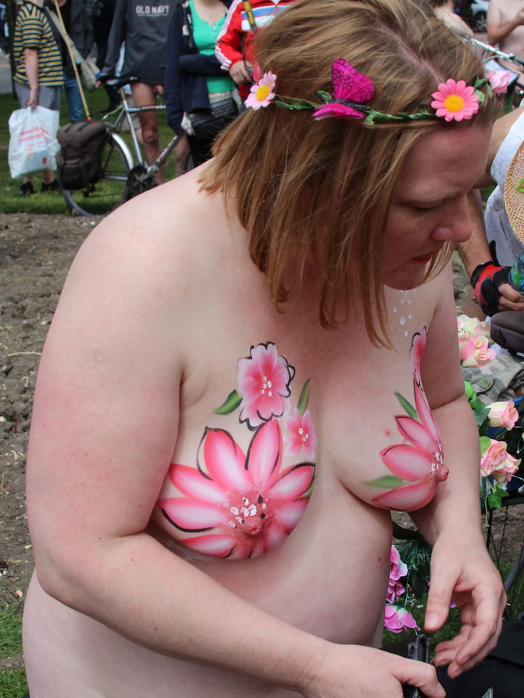 BBW Milf Brighton 2014 WNBR (world naked bike ride) #80007218