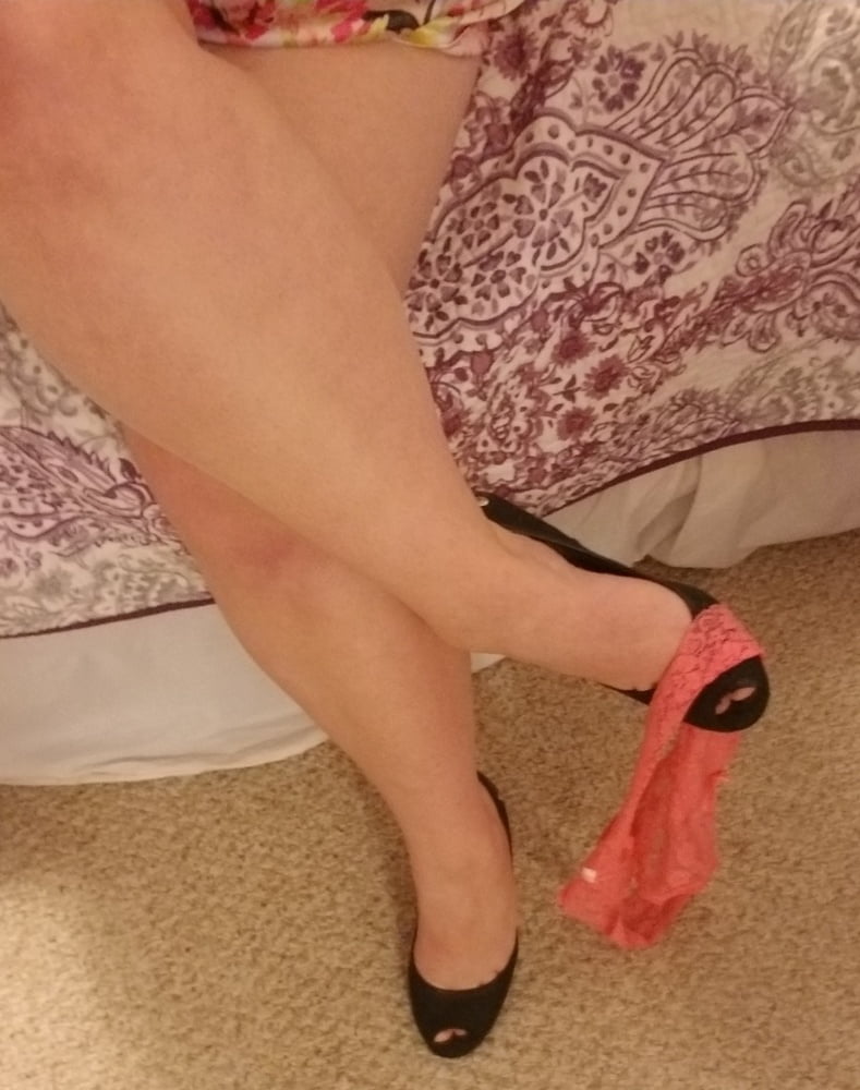 Heels and lace full reveal..... milf bored housewife #107155195