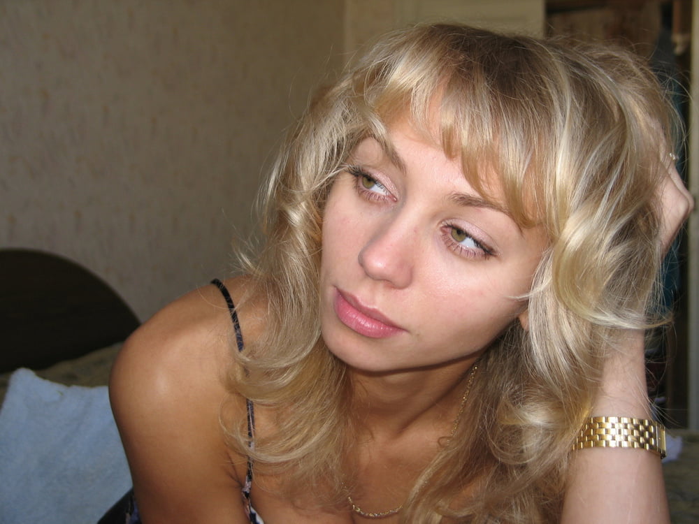 Russian blond beauty enjoying #92560417