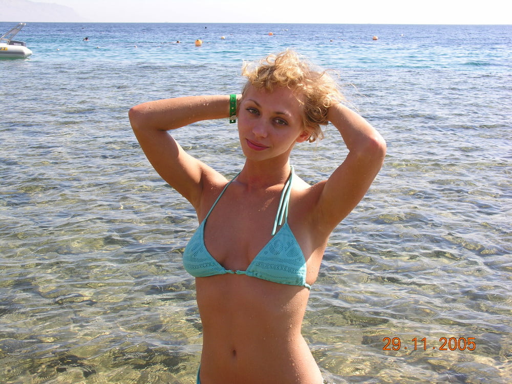 Russian blond beauty enjoying #92560575