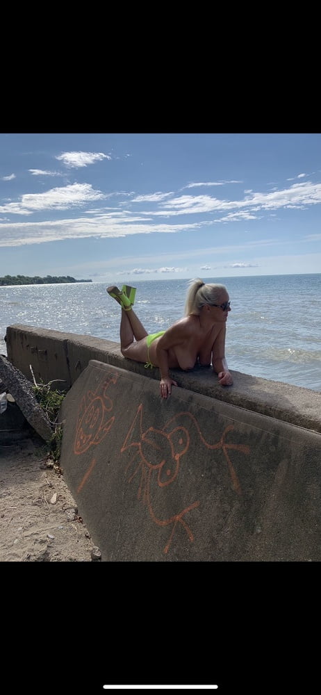 Blonde slut at the beach #80500114