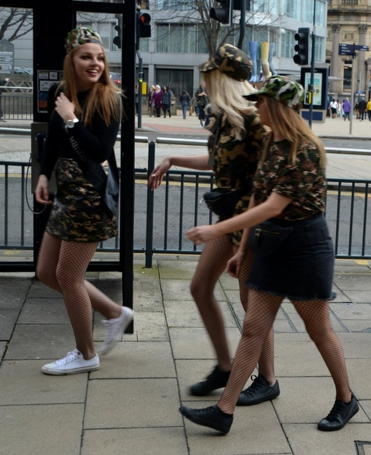 Street Pantyhose - UK Hen Party Slags #88331607