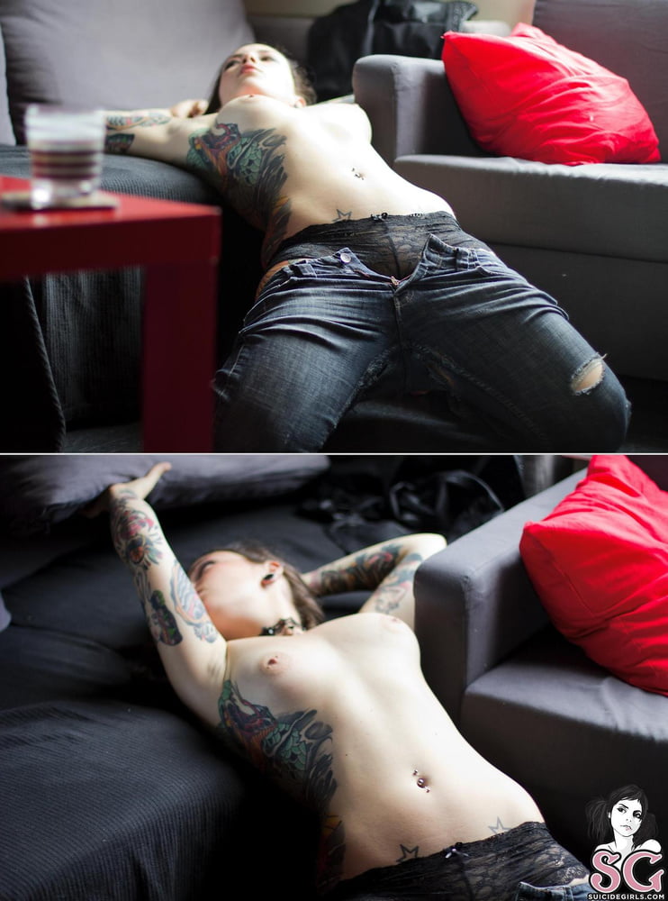 Ladies in Unzipped Unbuttoned or Pulled Down Pants #94086420