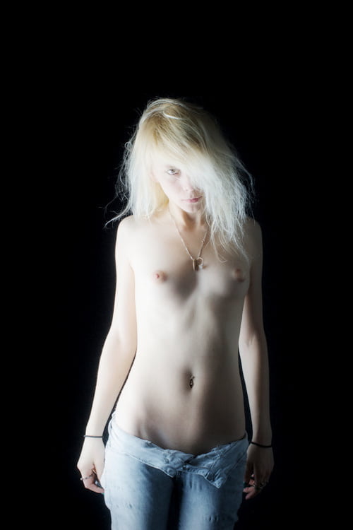 Ladies in Unzipped Unbuttoned or Pulled Down Pants #94086434