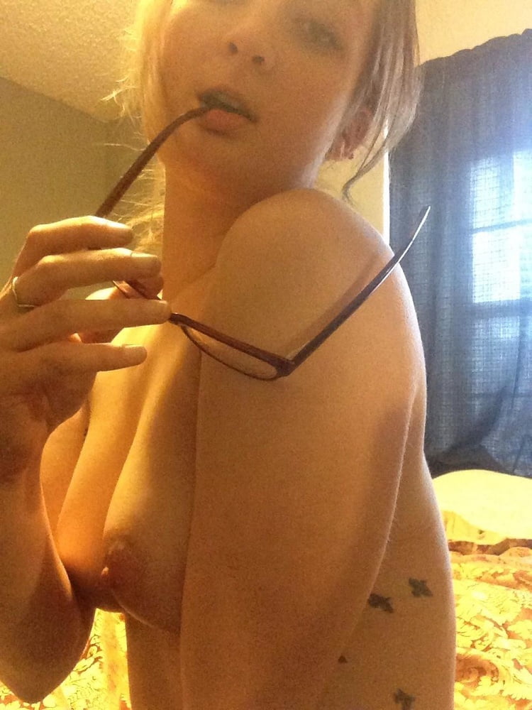 Sexy nerdy tattooed girlfriend exposed #98891245