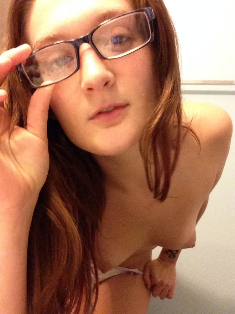 Sexy nerdy tattooed girlfriend exposed #98891612
