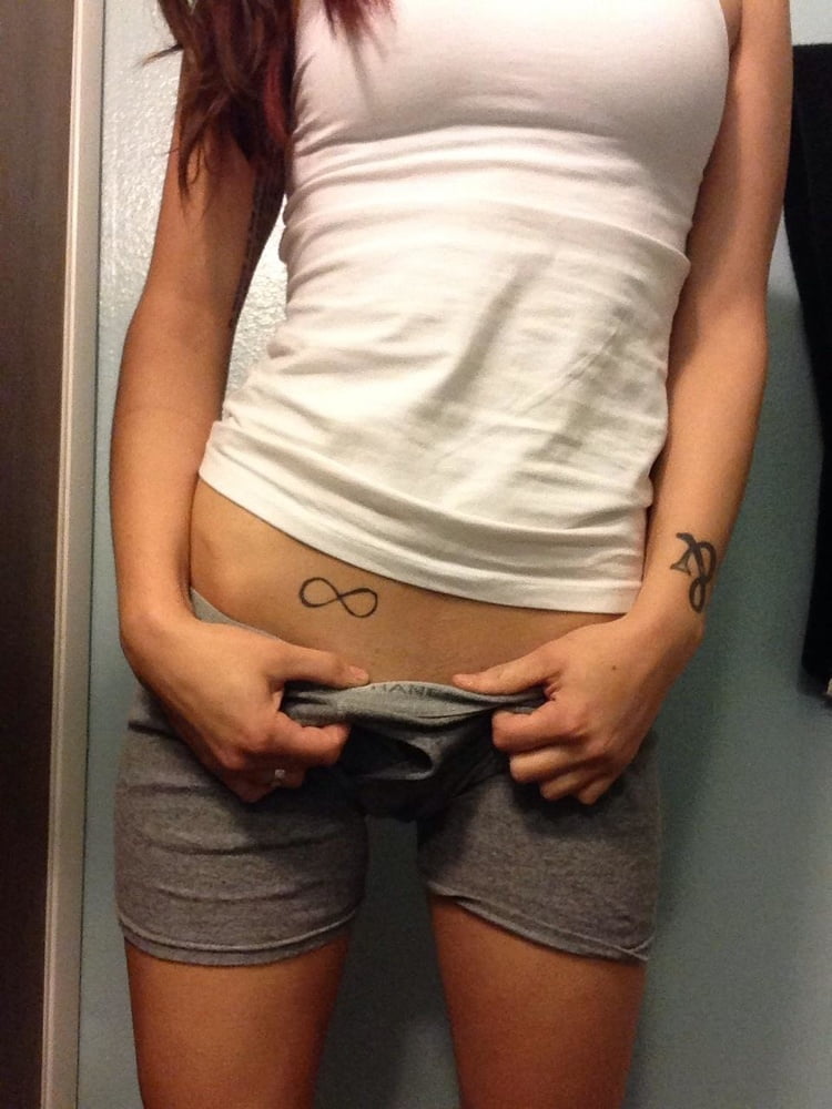 Sexy nerdy tattooed girlfriend exposed #98891840