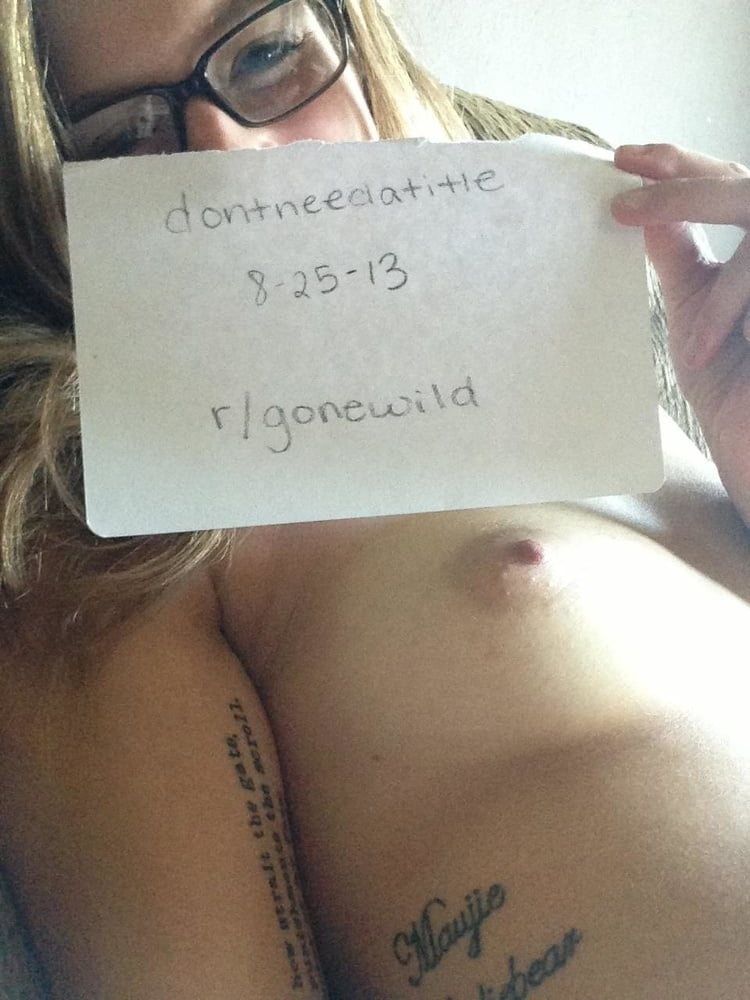 Sexy nerdy tattooed girlfriend exposed #98891846
