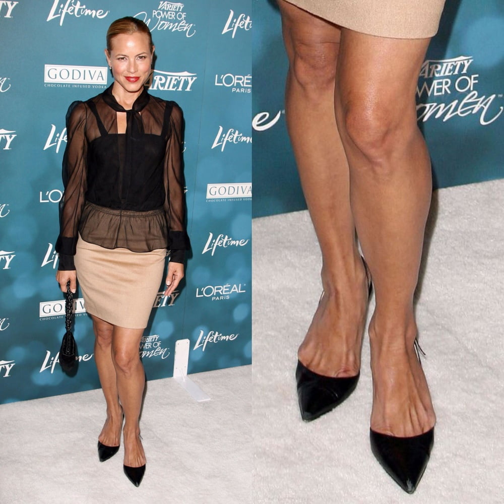 Maria Bello&#039;s Sexy Legs feet and high heel #99537598