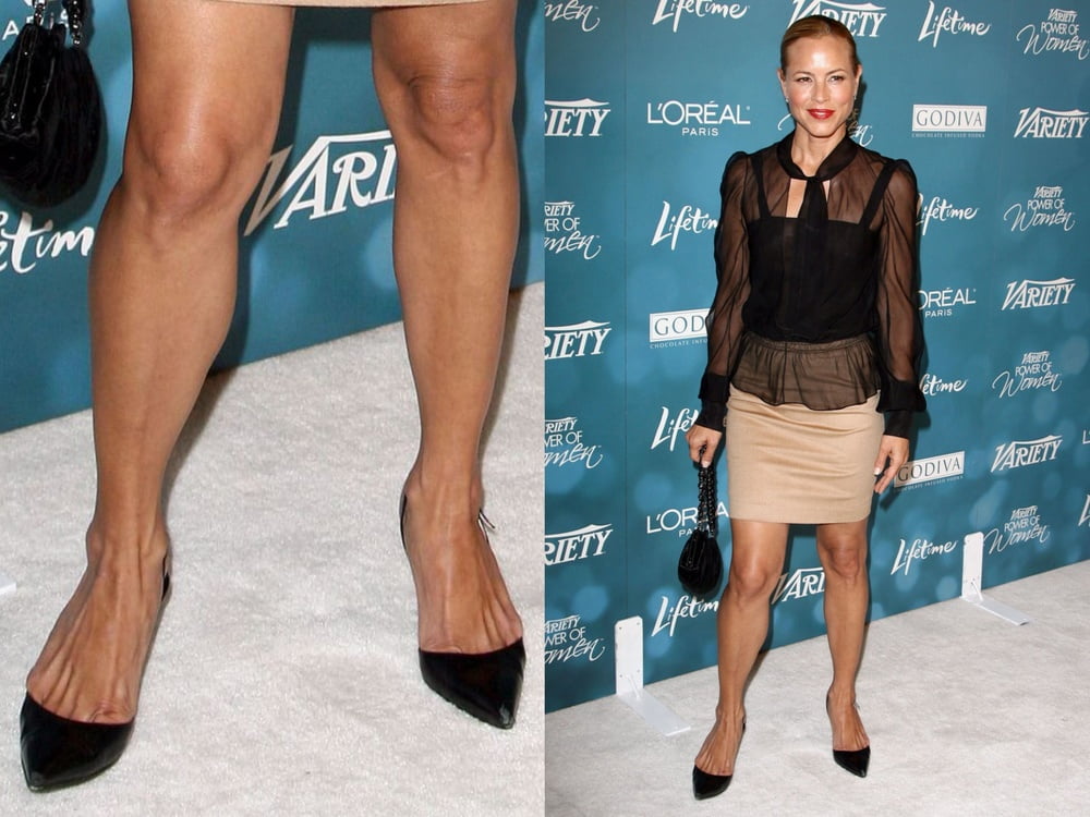 Maria Bello&#039;s Sexy Legs feet and high heel #99537631