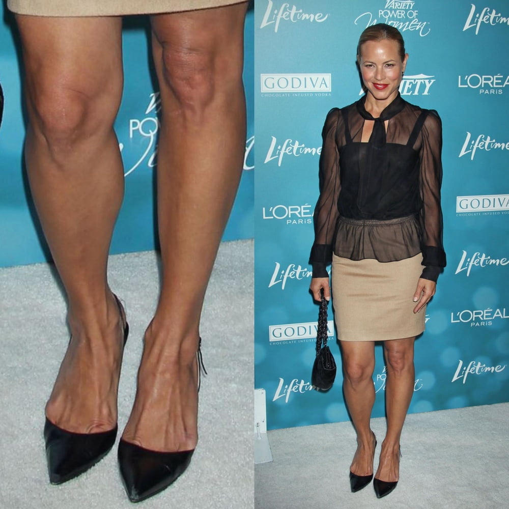 Maria Bello&#039;s Sexy Legs feet and high heel #99537671