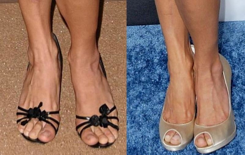 Jambes sexy de Maria bello pieds et talons hauts
 #99537990
