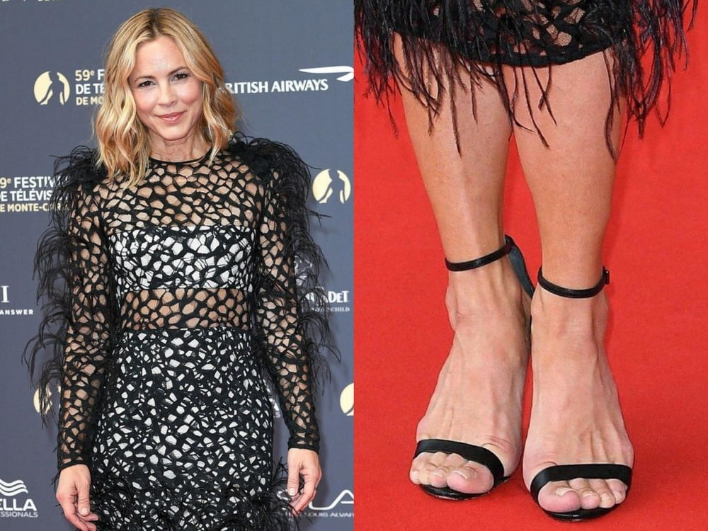 Jambes sexy de Maria bello pieds et talons hauts
 #99538020