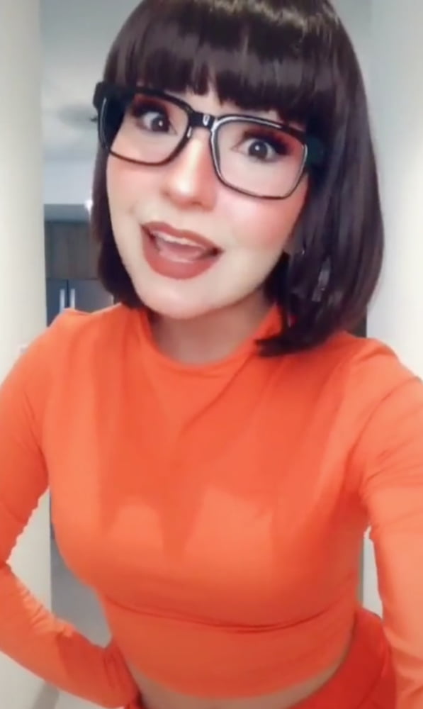 VELMA COSPLAY flexible skirt orange socks panties legs ass #97417998