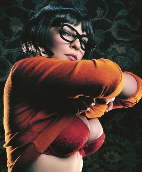 VELMA COSPLAY flexible skirt orange socks panties legs ass #97418835