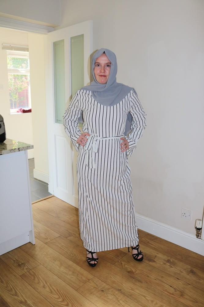British wife in Hijab Abaya and Heels #106909695