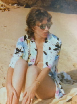 My wife on the beach over the years. #96073519