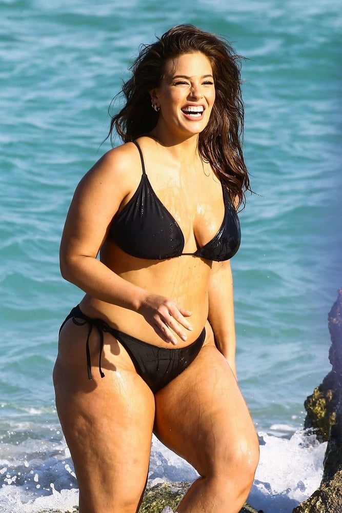 Ashley graham curves black bikini
 #95237723