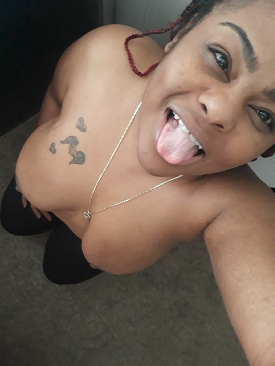 Horny Black Slut Gabrielle Exposing Herself #95426947