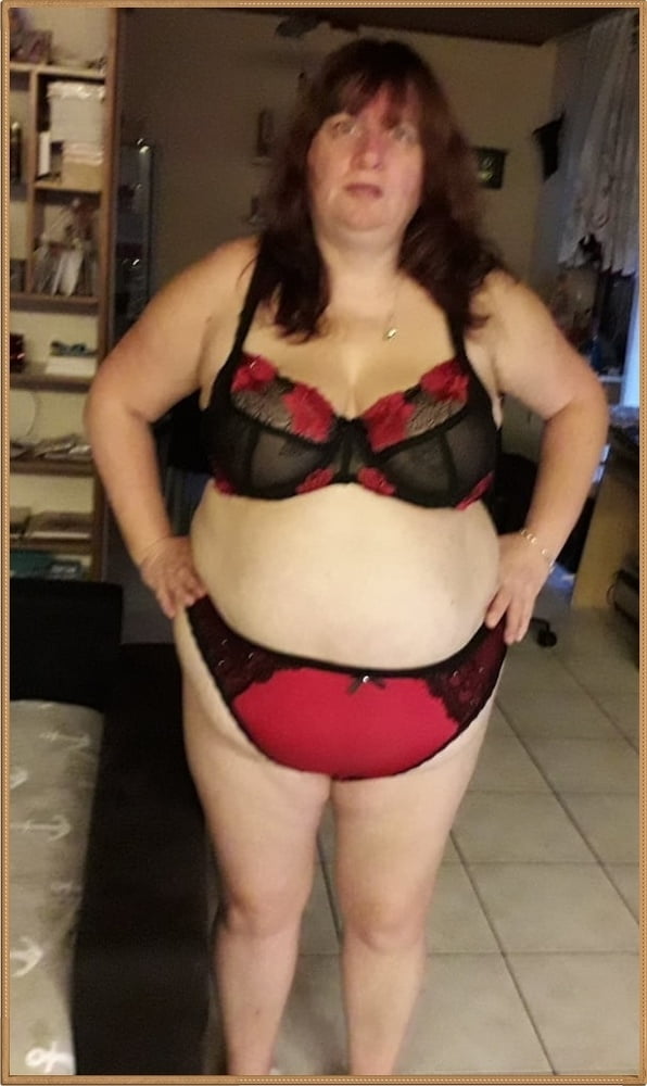 BBW slut wearing bra and panties. #89153512